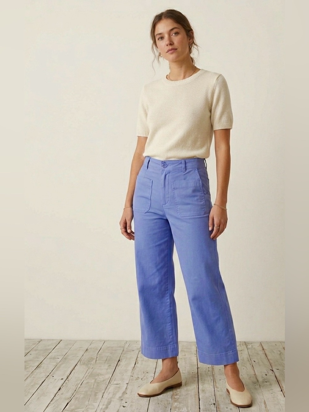 Bagatelle Collection High Rise Cropped Pants Stretchy Womens Size 8